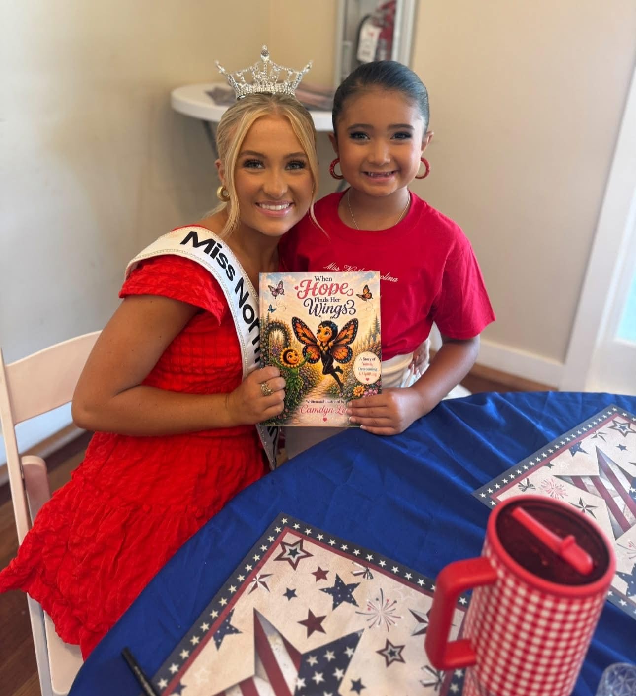 Camdyn Lee reading and signing When Hope Finds Her Wings