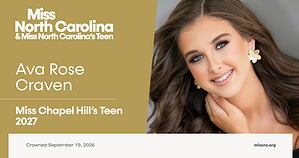 Ava Rose Craven, Miss Chapel Hill's Teen 2027