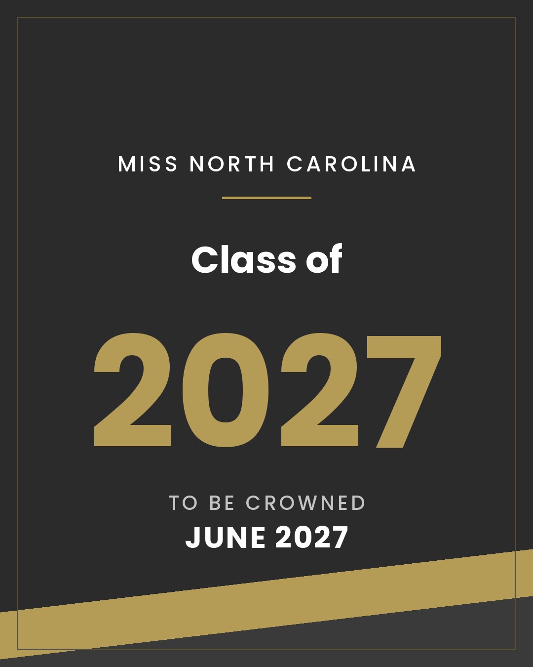 Miss North Carolina 2027 to be crowned June 2027